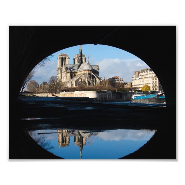 Notre Dame Refltions Fototryck (Framsidan)
