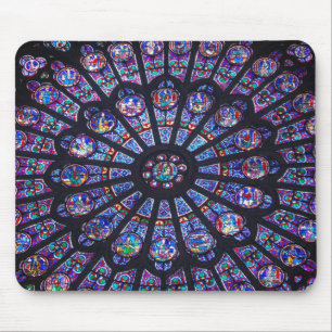 Notre Dame rosa fönster Musmatta