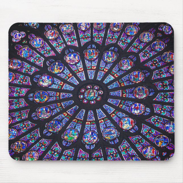 Notre Dame rosa fönster Musmatta (Framsidan)