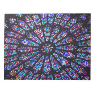 Notre Dame rosa fönsteranteckningsblock Anteckningsblock