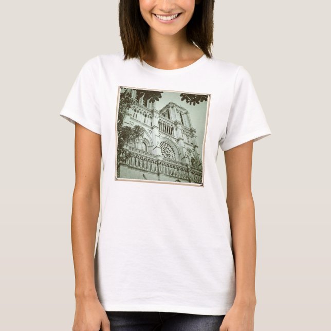 Notre Dame skjorta T Shirt (Framsida)