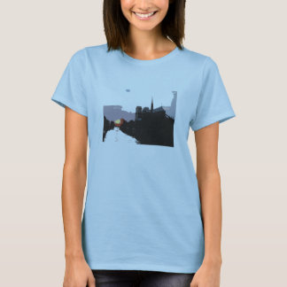 Notre Dame solnedgångskjorta Tee Shirt