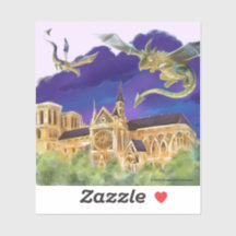 Notre Dame Vinyl Sticker (olika storlekar)