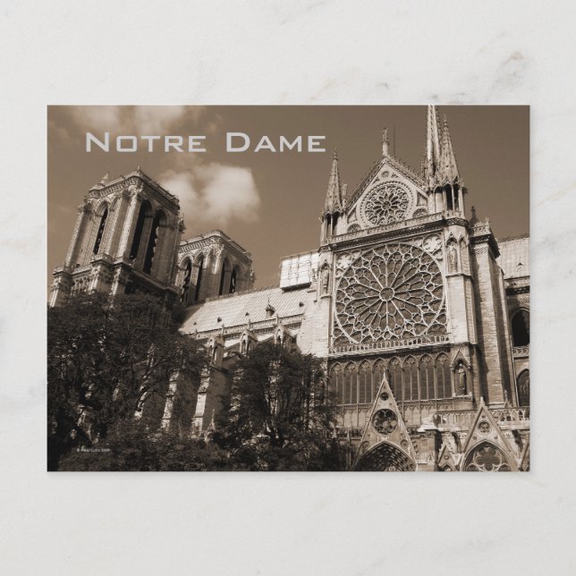 Notre Dame-vykort Vykort (Framsida)