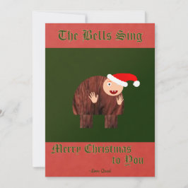 Notre Dames puckelryggs julönskningar Julkort