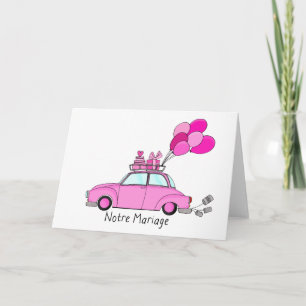 Notre Mariage - franskens bröllopsinbjudan Inbjudan