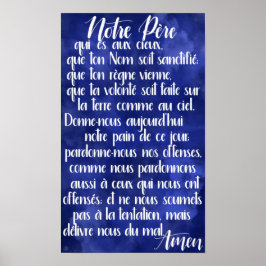 Notre Père (Herren böner i Fransk) Poster
