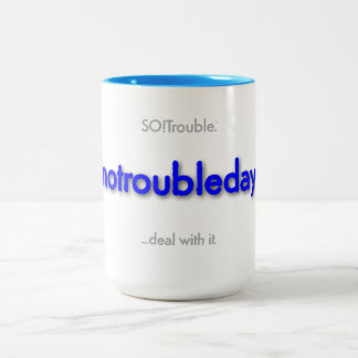notroubleday! Two-Tone coffee mug Två-Tonad Mugg