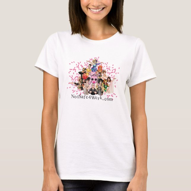 NotSafe4Werk.com kvinna T-tröja Tee (Framsida)