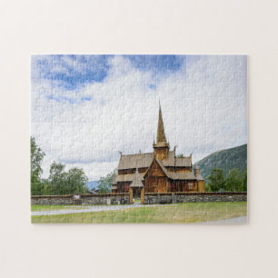 Notsystemkyrka i Lom, norgepussel Pussel