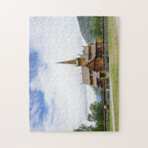 Notsystemkyrka i Lom, norgepussel