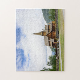 Notsystemkyrka i Lom, norgepussel Pussel