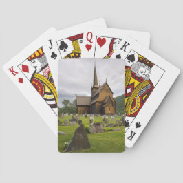Notsystemkyrka med kyrkogården i norge casinokort