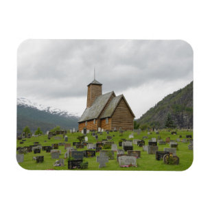 Notsystemkyrka och gravar, rektangulär magnet fö