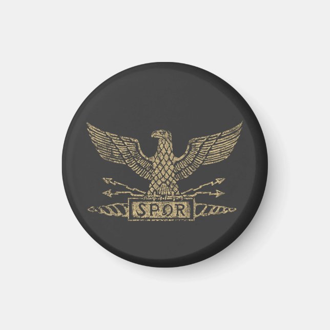 Nött romersk örn Aquila Magnet (Framsidan)