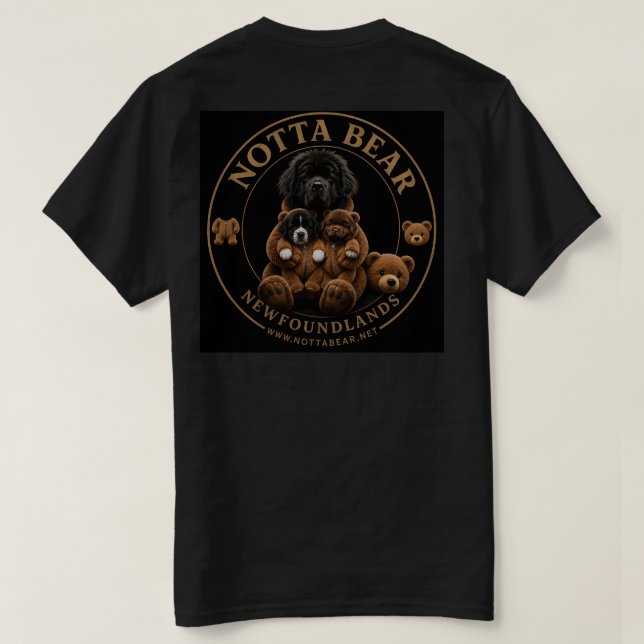 Notta Bear Bear logotyp T Shirt (Design baksida)