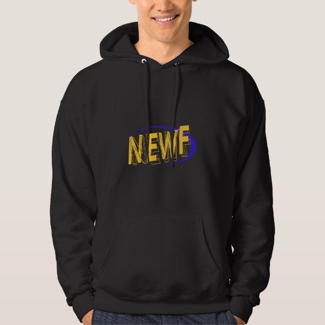 Notta Bear herr NEWF logotröja Hoodie (Framsida)