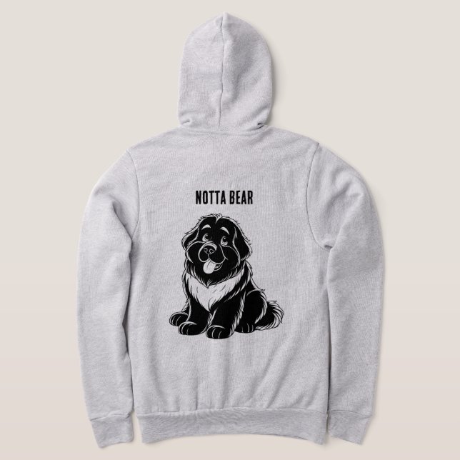 Notta Bear Hoodie T Shirt (Laydown Baksida)