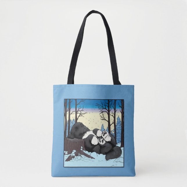 Notta Bear Mysig Vinterlur Newfoundland Valp Tygkasse (Framsida)