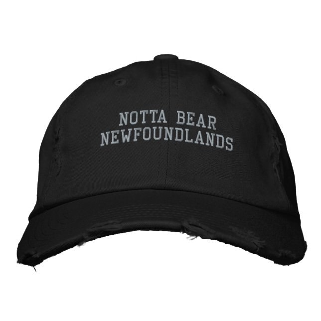 Notta Bear Newfoundlands-mössa Broderad Keps (Framsida)
