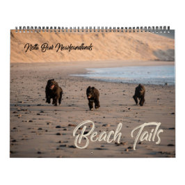 Notta Bear Newfoundlands Oregon Beach Kalender