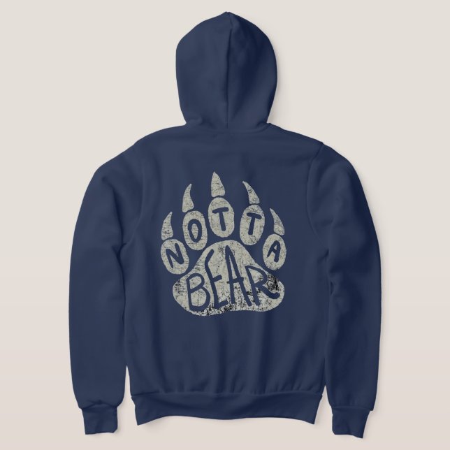 Notta Bear Paw Logotyp T Shirt (Laydown Baksida)