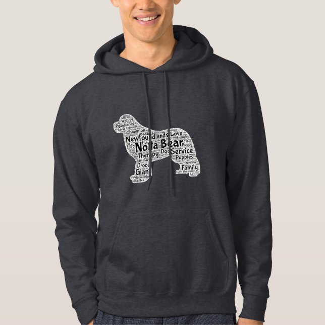 Notta björnmanar tröja för hundkoja hoodie (Framsida)
