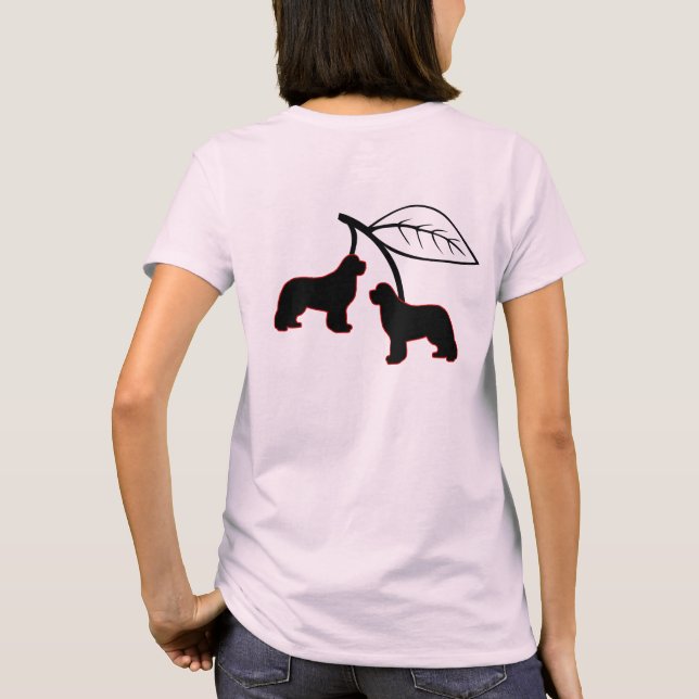 Notta björnNewfoundland körsbär T Shirt (Baksida)