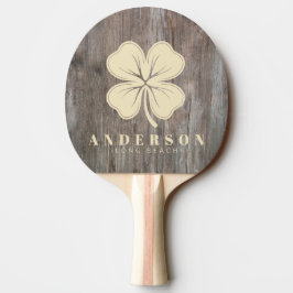 Nötta Brädor Fyrklöver med Namn Pingisracket