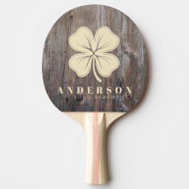Nötta Brädor Fyrklöver med Namn Pingisracket
