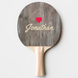 Nötta Brädor Vintage Hjärta Signatur Pingisracket