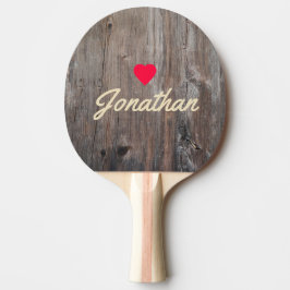 Nötta Brädor Vintage Hjärta Signatur Pingisracket