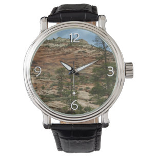 Nötta klippväggar i Zion National Park Armbandsur