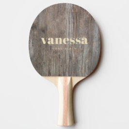 Nötta plankor Minimal Modern Klassiskt Namn Pingisracket
