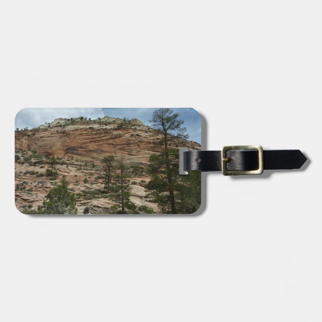 Nötta stenmurar i Zion National Park Bagagebricka (Horisontell Framsida)