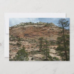 Nötta stenmurar i Zion National Park Kort