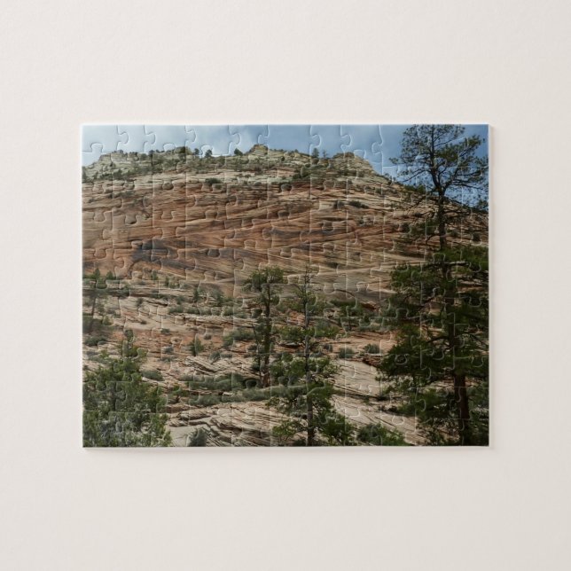 Nötta stenmurar i Zion National Park Pussel (Horisontell)