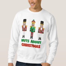 Nötter för jul nötknäppare sweatshirt