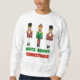 Nötter för jul nötknäppare sweatshirt