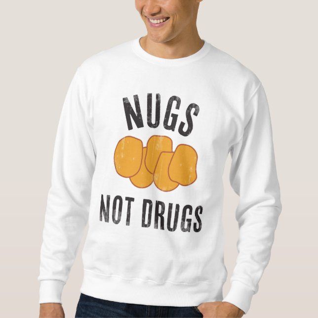Nötter Inte Droger Lång Ärmad Tröja (Framsida)