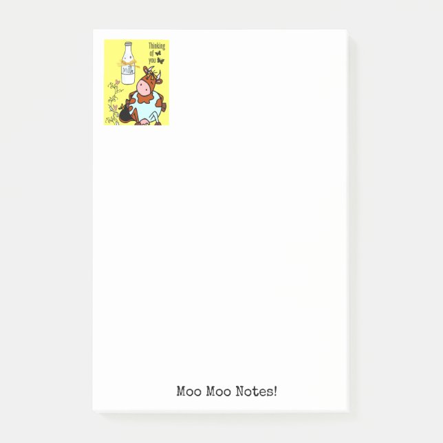 Nötter Komjölk Gul Post-it Block (Framsida)