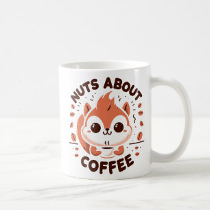 Nötter om kaffe Roligt Kawaii Ekorre Kaffemugg