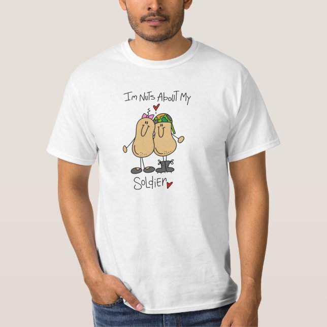 Nötter om min soldat T-shirts och presenter (Framsida)