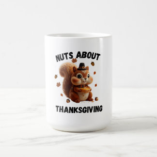 Nötter Om Paj – Söt Garn Ekorre Thanksgiving Kaffemugg