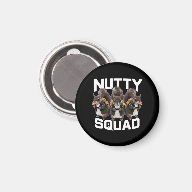 Nötter Squad, Ekorre Snabbmat Squad Magnet (Front/Back)