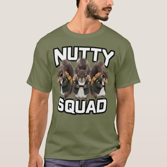 Nötter Squad, Ekorre Snabbmat Squad T Shirt (Framsida)