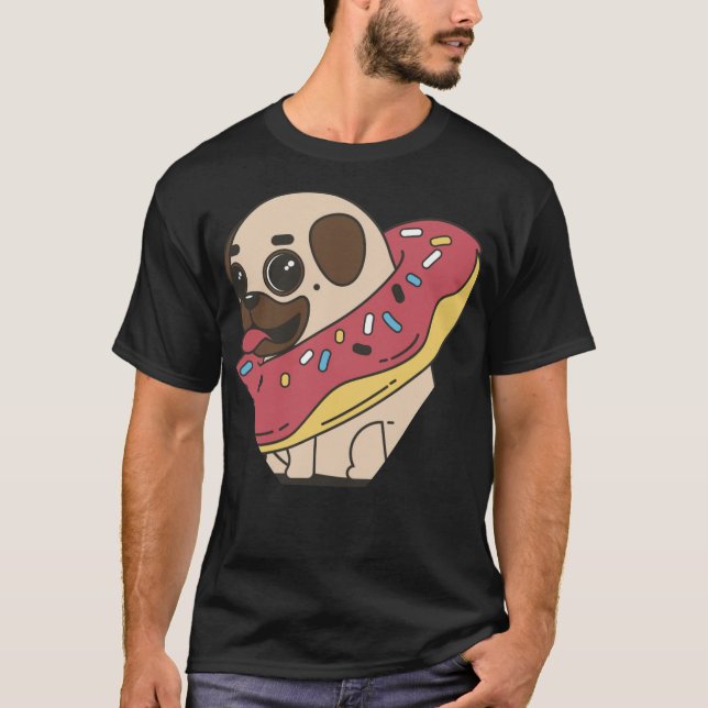 nötter utan puggmoppar hunde hundar fågelbakade va t shirt (Framsida)
