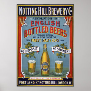 Notting Backe Brewery Co, 1899 Poster