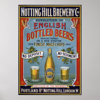 Notting Backe Brewery Co, 1899 Poster