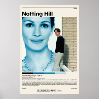 Notting Backe Roger Michell Minimalist Movie Vinta Poster
